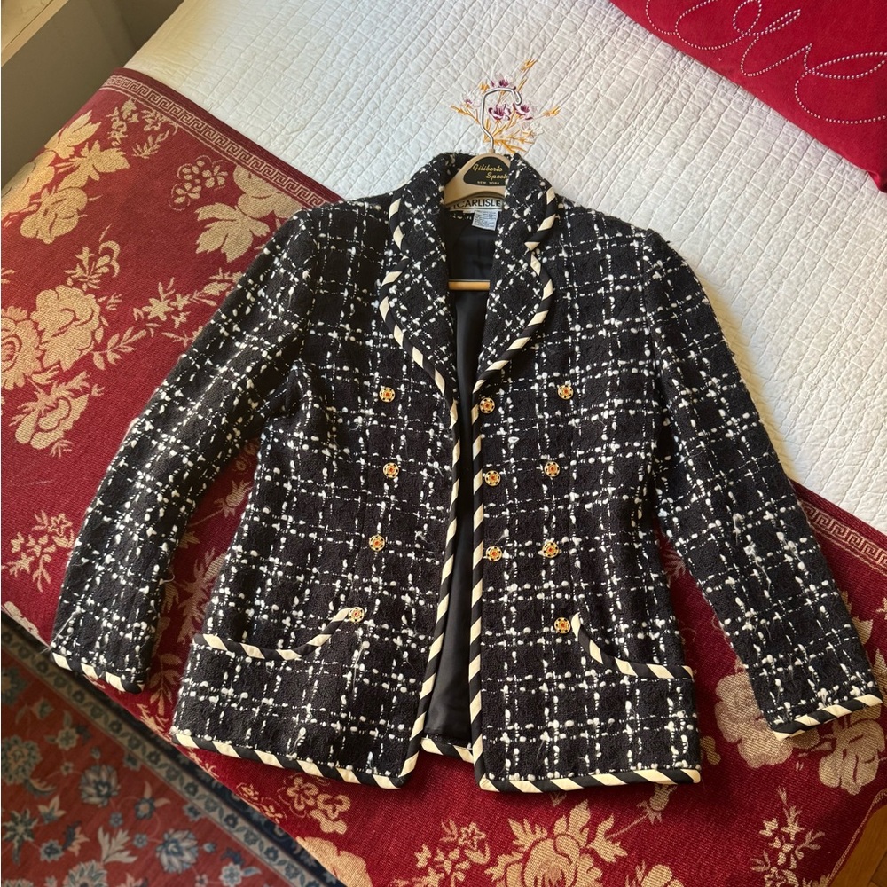 Chic Black and White Women's Jacket